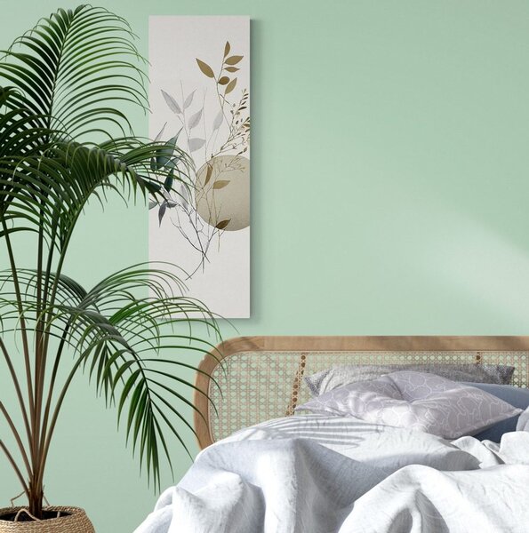 Obraz rostlinky v boho designu