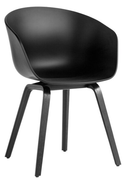 HAY Židle AAC 22 Black Laquered Oak Veneer, black