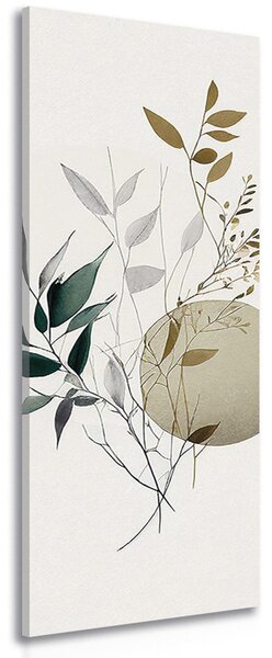 Obraz rostlinky v boho designu