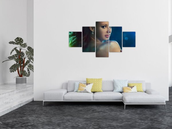 Obraz - Pohled mladé ženy (125x70 cm)