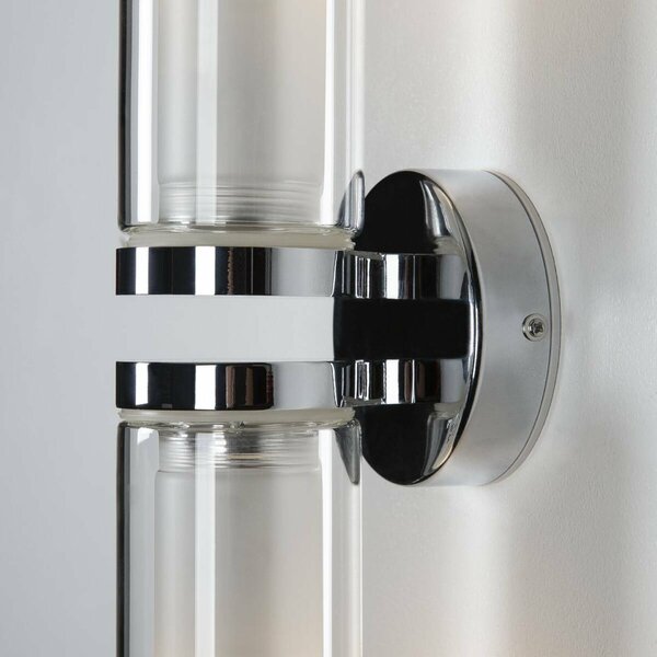 BIG WHITE SLV Nástěnné svítidlo WL 106 zdvojené sklo, chrom 2xE14 1002229