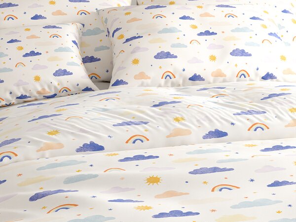 Povlečení do postýlky z Renforcé bavlny CLOUDIRO barevné Rozměr povlečení: 45 x 65 cm | 90 x 135 cm