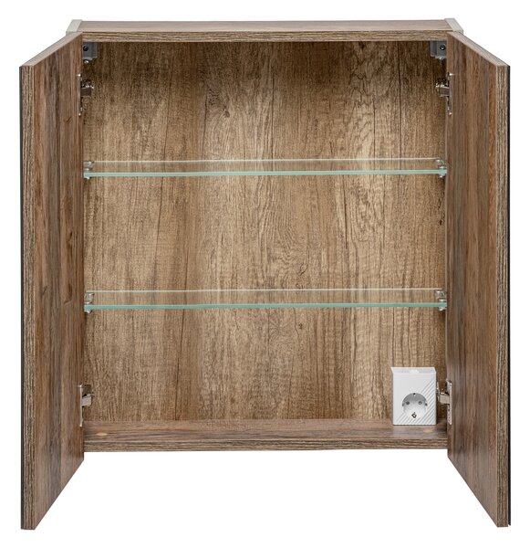 Comad Santa Fe Taupe skříňka 60x17x65 cm se zrcadlem šedá SANTA FE TAUPE 84-60-A-2D