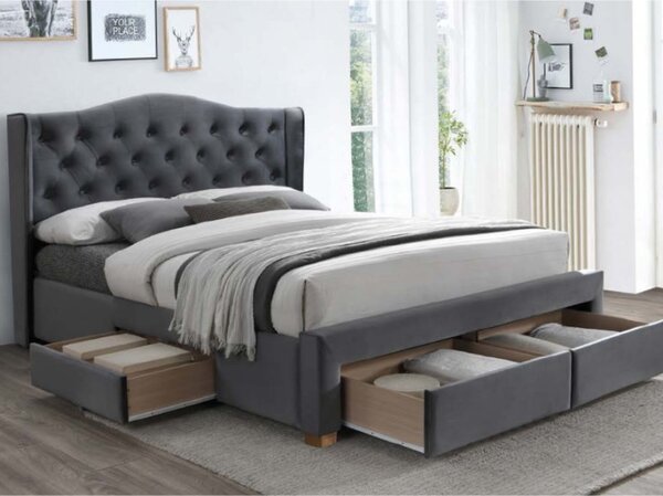 Manželská postel ASPEN II Velvet | 160x200 cm