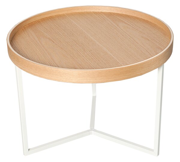 Noble Home Konferenční stolek Vedul, 60 cm, dub/bílá