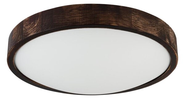 Stropní svítidlo OAK SMOKY SLIM 2xE27/15W/230V pr. 37 cm dub/tmavě hnědá