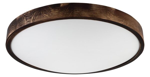 Stropní svítidlo OAK SMOKY SLIM 3xE27/15W/230V pr. 47 cm dub/tmavě hnědá