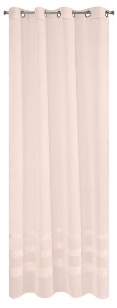 ZÁCLONA NA KROUŽCÍCH EFIL 140X250 CM RŮŽOVÁ
