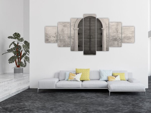 Obraz - Tajemné dveře (210x100 cm)
