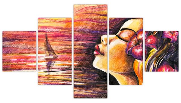Obraz - Vzpomínky na léto (125x70 cm)