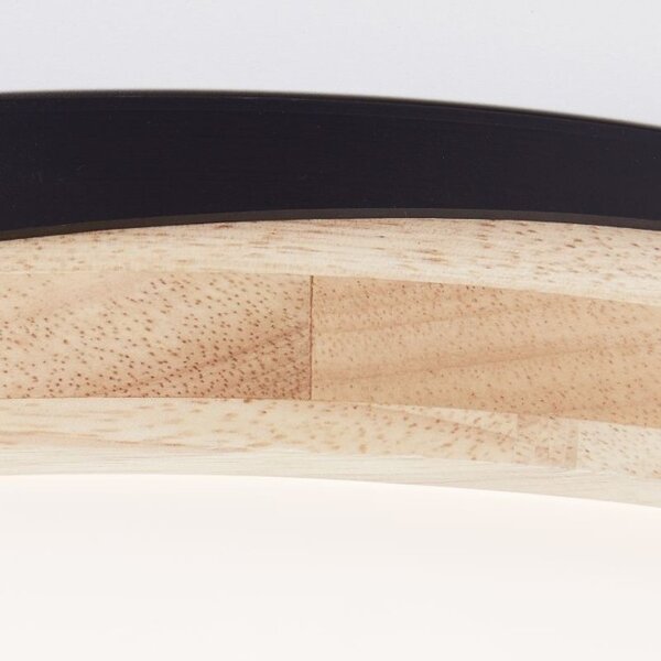 Brilliant G80845/76 Stmívatelné stopní LED svítidlo BAARLO 24W černé & DŘEVO průměr 35cm