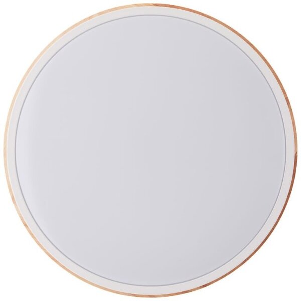 Brilliant G80845/75 Stmívatelné stopní LED svítidlo BAARLO 24W bílé & DŘEVO průměr 35cm