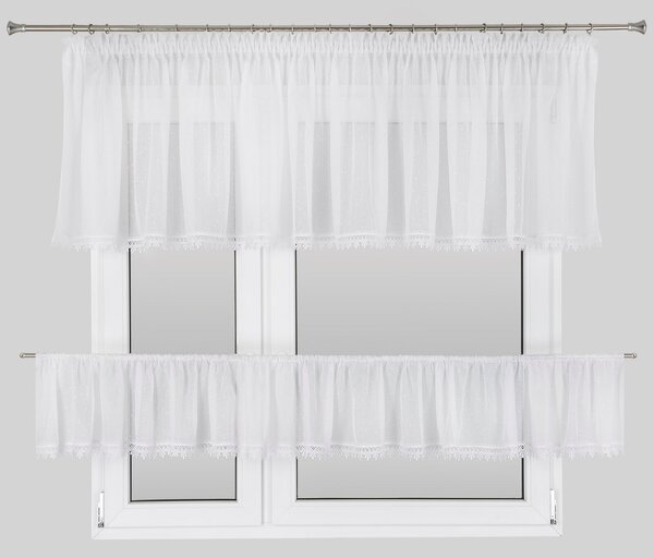 ZÁCLONA NA PÁSCE DAGMA2 400X65 CM 400X35 CM BÍLÁ