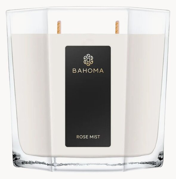 Ručně litá vonná XL svíčka Rose Mist (růžové poupě, mandarinka)