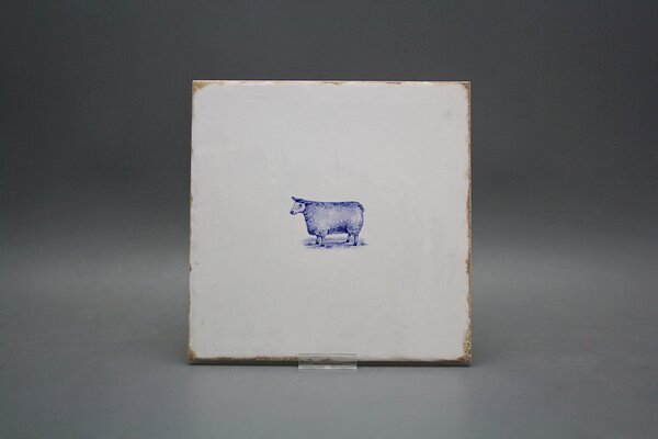 Bohemia Porcelán 1987 Obklad Forli Blanco 20x20cm Modrá farma Ovce