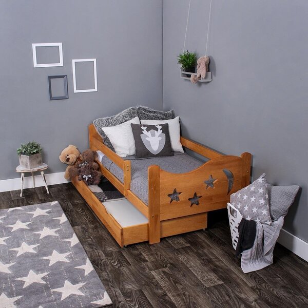 Via-nábytek Dětská postel Mája Rozměry: 70 x 140, Povrchová úprava postele: Moření odstín olše