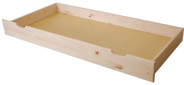 Via-nábytek Úložný šuplík pod postel z borovice S516 Rozměry cm (šířka, výška, hloubka): 195 x 19 x 69, Povrchová úprava: Borovice (lakovaná)