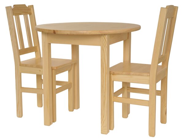 Via-nábytek Jídelní stůl se židlemi Komplet III Povrchová úprava: Borovice (lakovaná)
