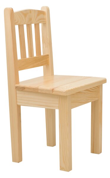 Via-nábytek Dětská dřevěná židlička Povrchová úprava: Borovice (lakovaná)