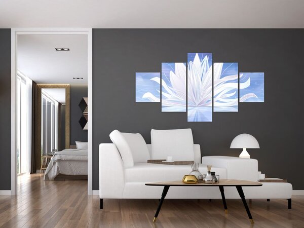 Obraz - Lotusový květ (125x70 cm)