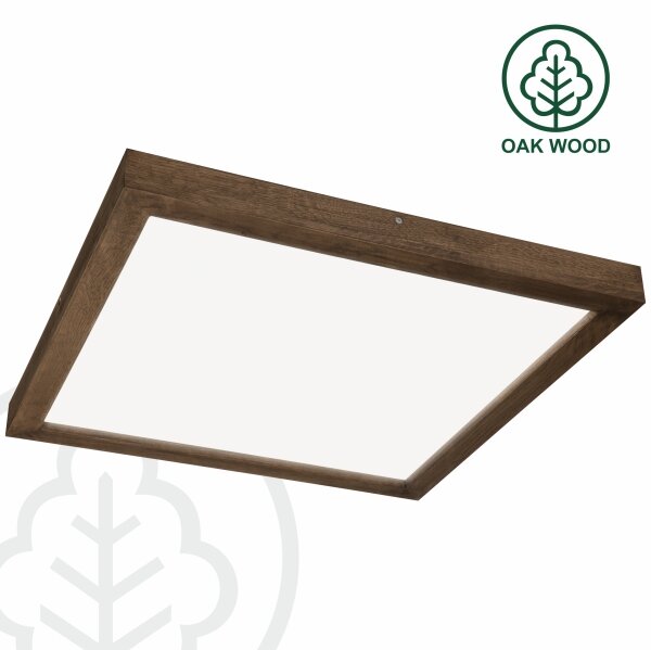 Brilagi-LED Stmívatelné svítidlo WOODY FRAME LED/50W/230V dub 60x60 cm IP44 + DO