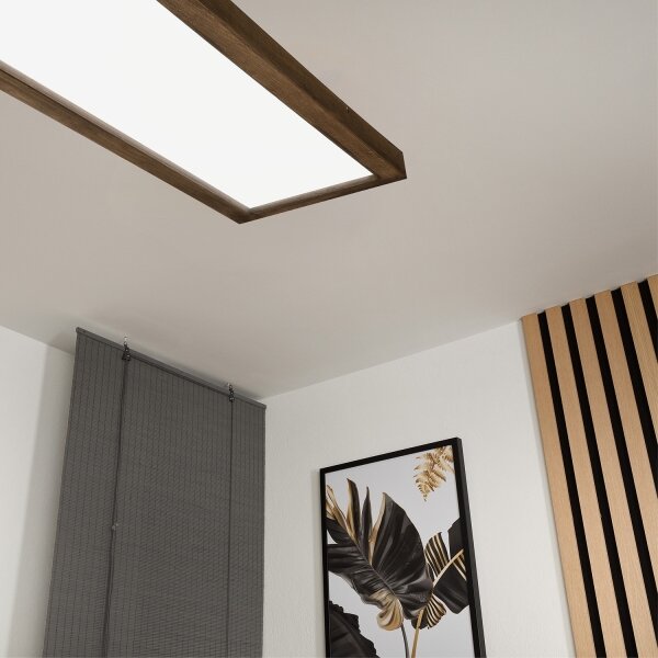 Brilagi - LED Koupelnové svítidlo WOODY FRAME LED/40W/230V 120x30 IP44 dub ořech