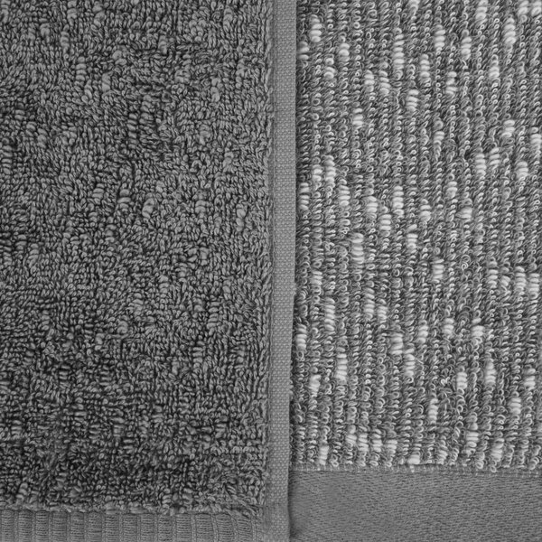 FROTÉ RUČNÍK TAMINA SADA 50X90 CM, 70X140 CM ŠEDÁ