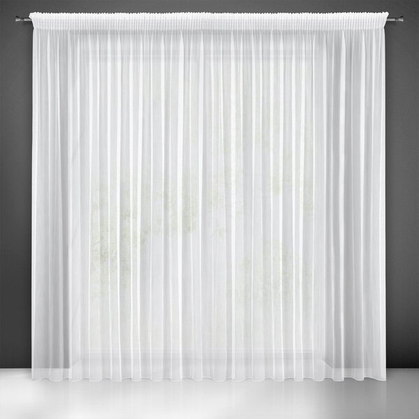 ZÁCLONA NA PÁSCE NICEA 350X270 CM BÍLÁ