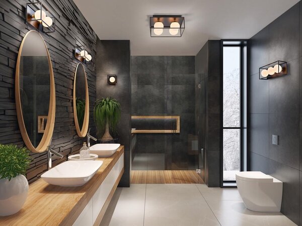 LED nástěnné svítidlo koupelnové G9 IP44 DECOR SQUARE