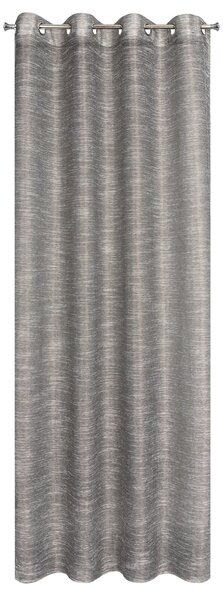ZÁCLONA NA KROUŽCÍCH RACHEL 140X250 CM ŠEDÁ