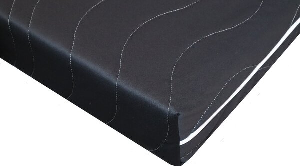Via-nábytek Potah na matraci PROŠÍVANÝ - černý Rozměry: 90 x 200, Výška: 10 cm