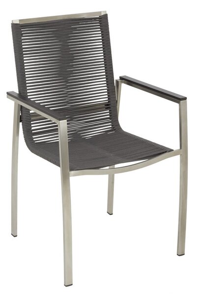 STOHOVATELNÉ KŘESLO, kov, plast, textil Amatio - Stohovatelné židle
