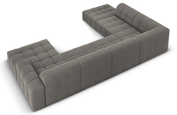 -25 % Dny MOMENTI– Cosmopolitan Design Sametová rohová pohovka Chicago 364 cm, levá