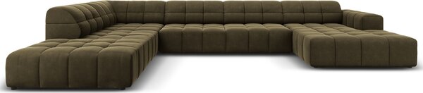 -25 % Dny MOMENTI– Cosmopolitan Design Sametová rohová pohovka Chicago 364 cm, levá