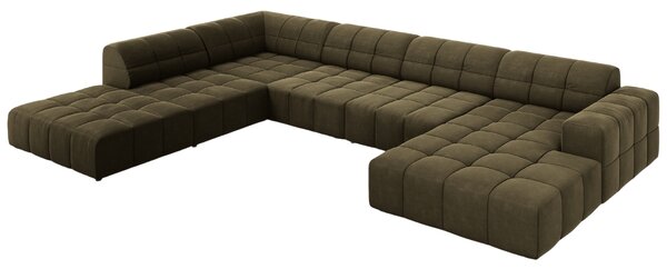 -25 % Dny MOMENTI– Cosmopolitan Design Sametová rohová pohovka Chicago 364 cm, levá
