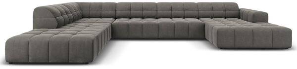 -25 % Dny MOMENTI– Cosmopolitan Design Sametová rohová pohovka Chicago 364 cm, levá