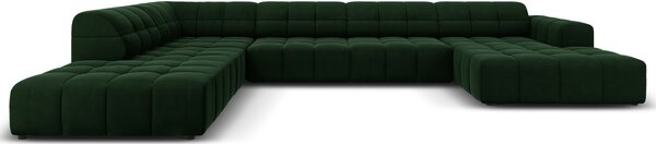 -25 % Dny MOMENTI– Cosmopolitan Design Sametová rohová pohovka Chicago 364 cm, levá