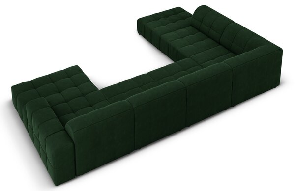 -25 % Dny MOMENTI– Cosmopolitan Design Sametová rohová pohovka Chicago 364 cm, levá