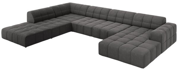 -25 % Dny MOMENTI– Cosmopolitan Design Sametová rohová pohovka Chicago 364 cm, levá