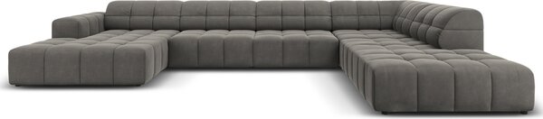 -25 % Dny MOMENTI– Cosmopolitan Design Sametová rohová pohovka Chicago 364 cm, pravá