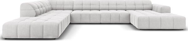 -25 % Dny MOMENTI– Cosmopolitan Design Sametová rohová pohovka Chicago 364 cm, levá