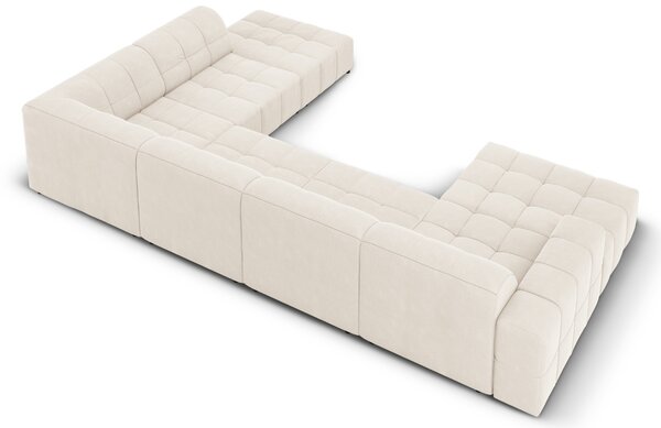 -25 % Dny MOMENTI– Cosmopolitan Design Sametová rohová pohovka Chicago 364 cm, pravá