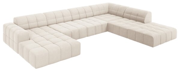 -25 % Dny MOMENTI– Cosmopolitan Design Sametová rohová pohovka Chicago 364 cm, pravá