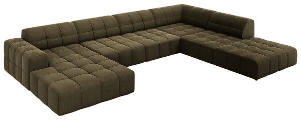 -25 % Dny MOMENTI– Cosmopolitan Design Sametová rohová pohovka Chicago 364 cm, pravá