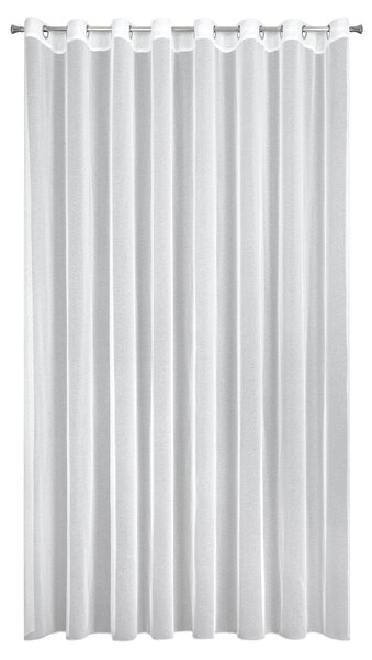 ZÁCLONA NA KROUŽCÍCH TAMINA 350X250 CM BÍLÁ