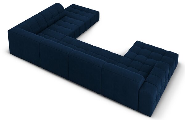 -25 % Dny MOMENTI– Cosmopolitan Design Sametová rohová pohovka Chicago 364 cm, pravá