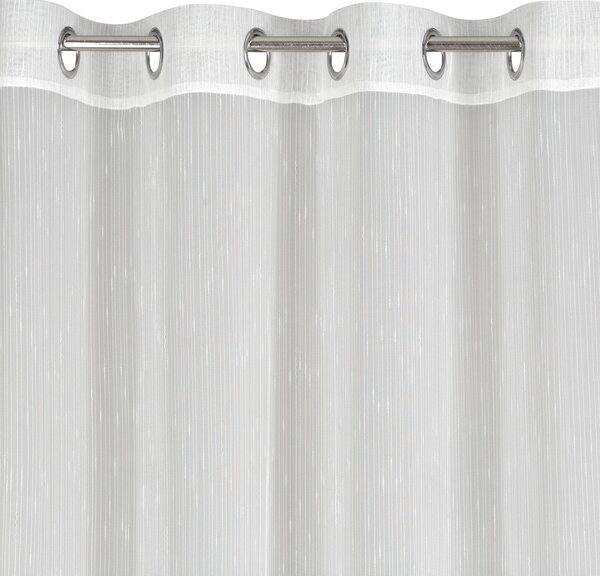 ZÁCLONA NA KROUŽCÍCH PILAR 350X250 CM BÍLÁ
