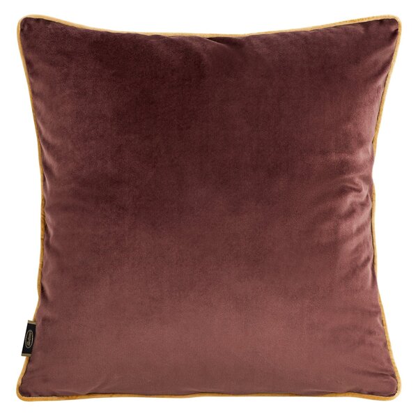 DEKORAČNÍ POVLAK NA POLŠTÁŘ VELVET 45X45 CM BORDOVÁ