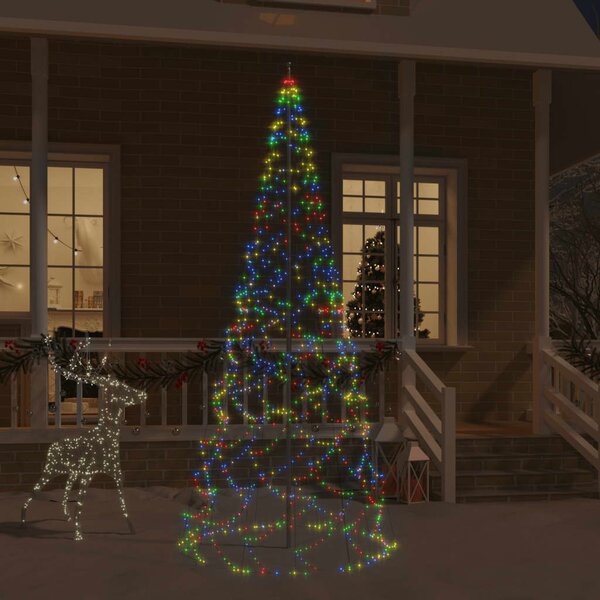 Vánoční stromek na stožár 500 barevných LED diod 300 cm