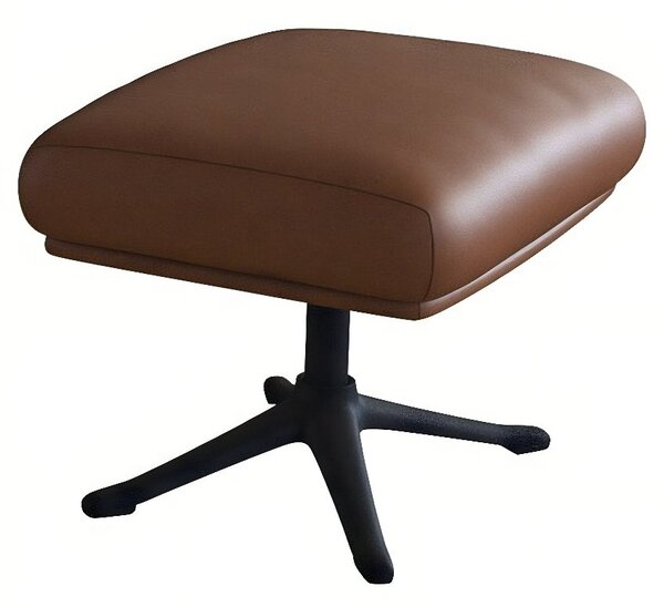 -25 % Dny MOMENTI– Koňakově hnědá kožená podnožka FLEXLUX MORO 54 x 41 cm